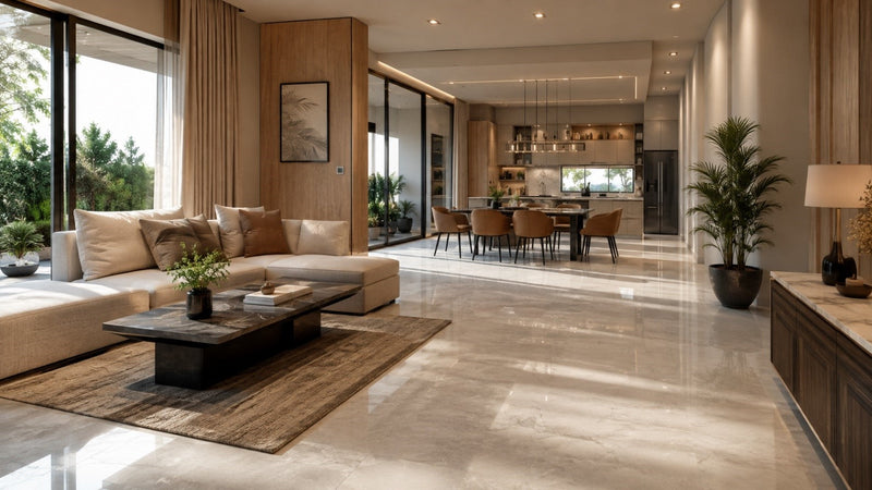 Premium tiles selected for a modern dream home