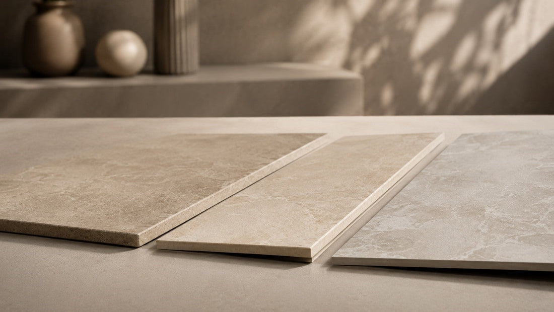 Comparison of different tile thicknesses in millimeters
