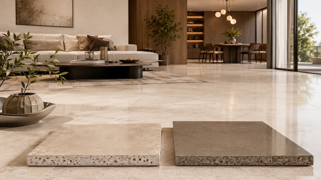 Ceramic and vitrified tiles illustrating tile water absorption